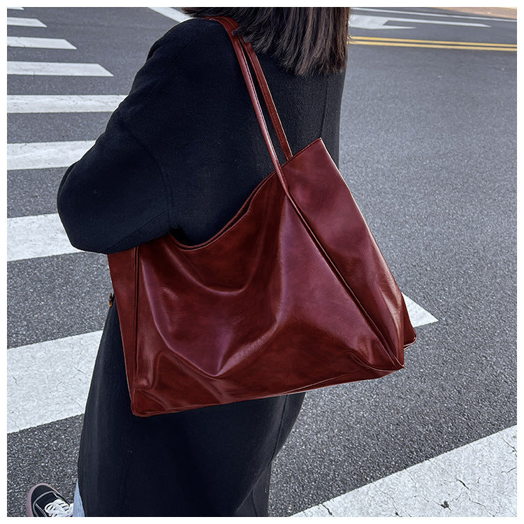 Zentra Vintage Shoulder Bag – Large Capacity Fashion Tote