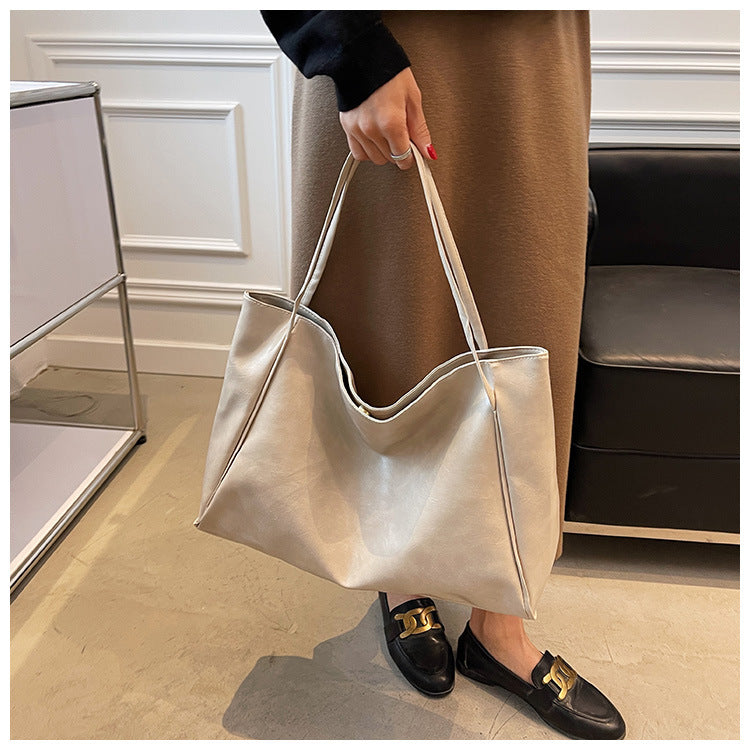 Zentra Vintage Shoulder Bag – Large Capacity Fashion Tote
