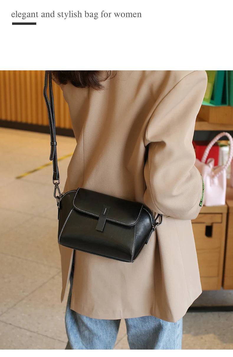 Classic Brown Crossbody Bag – Minimalist Everyday Style