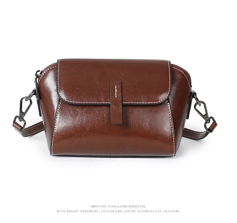Classic Brown Crossbody Bag – Minimalist Everyday Style