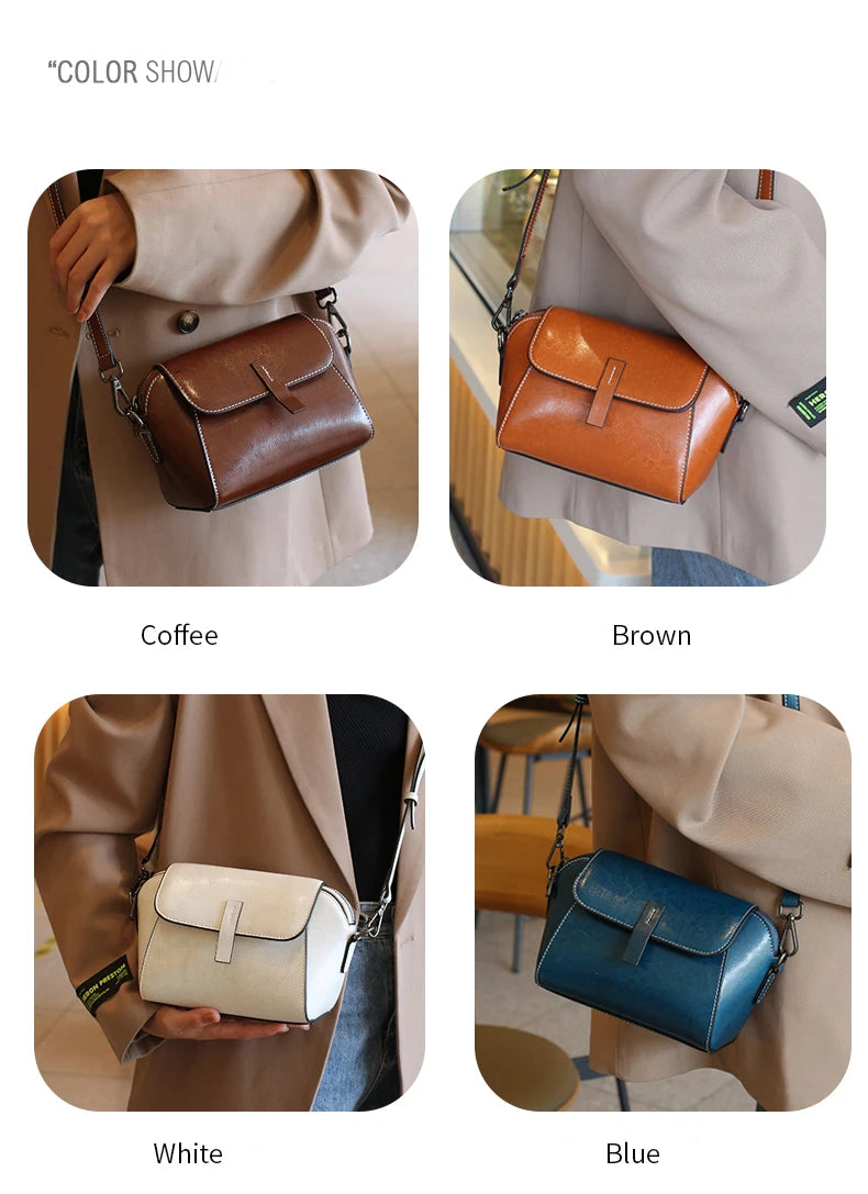 Classic Brown Crossbody Bag – Minimalist Everyday Style