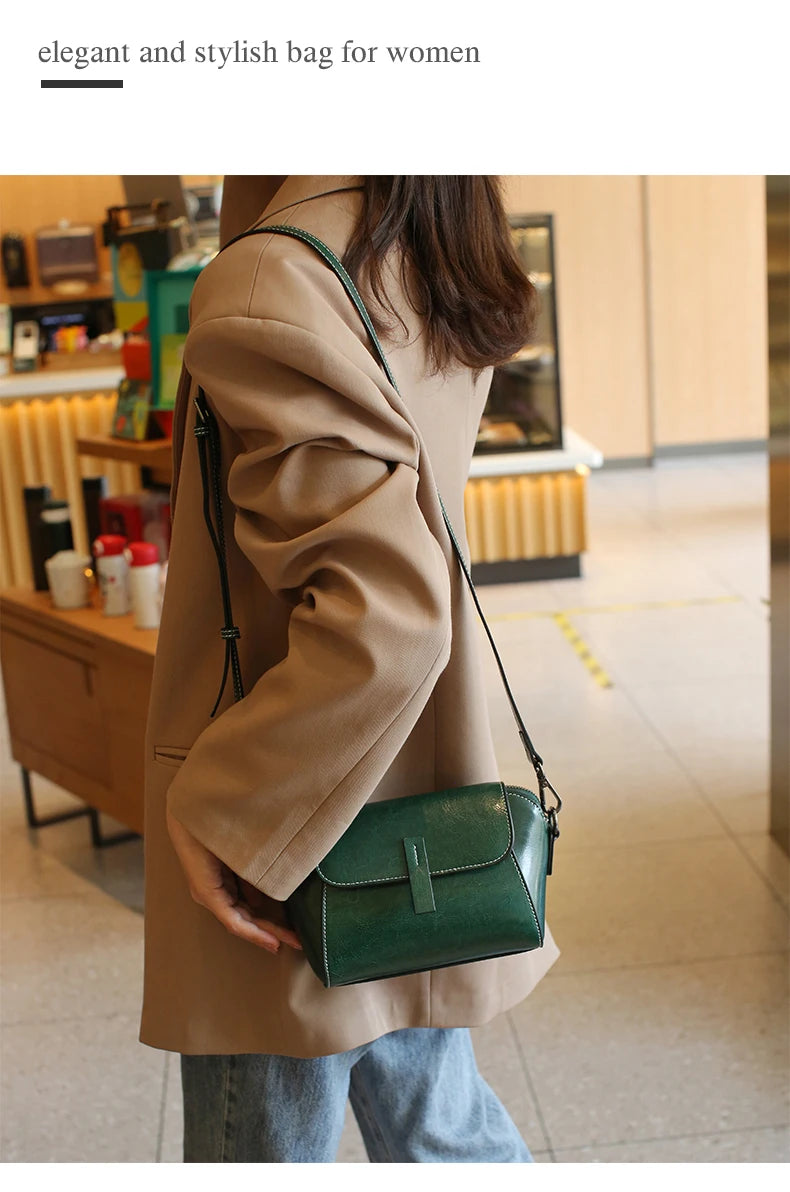 Classic Brown Crossbody Bag – Minimalist Everyday Style