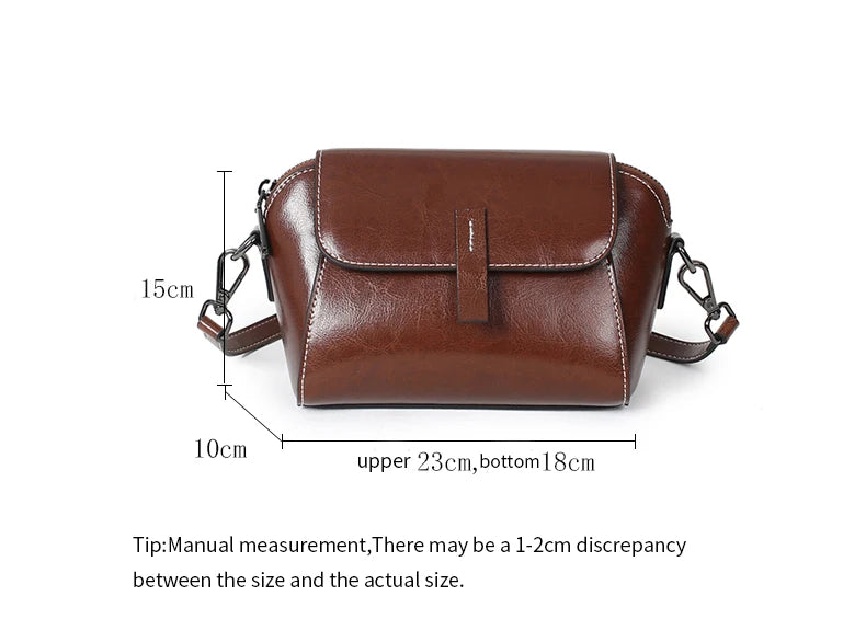 Classic Brown Crossbody Bag – Minimalist Everyday Style