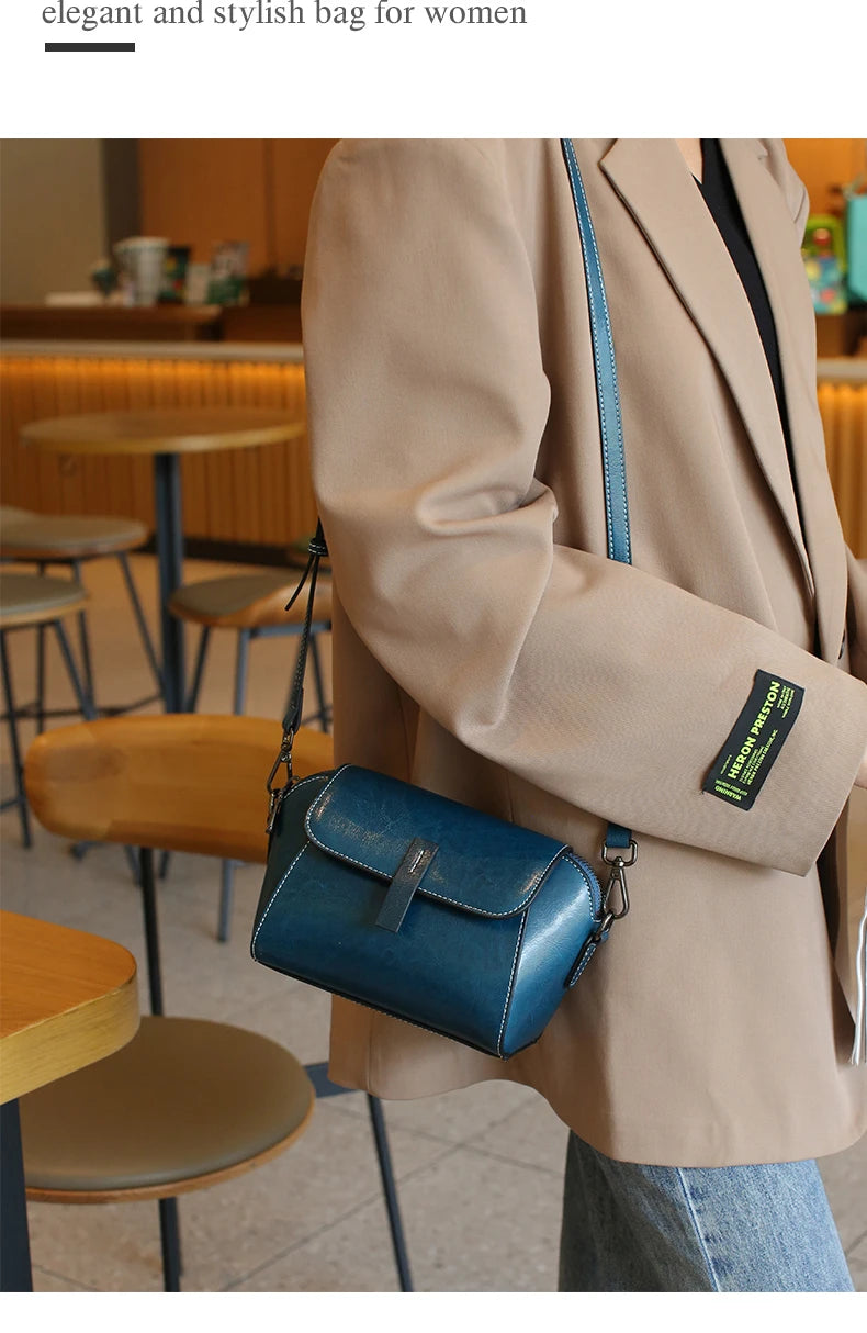 Classic Brown Crossbody Bag – Minimalist Everyday Style
