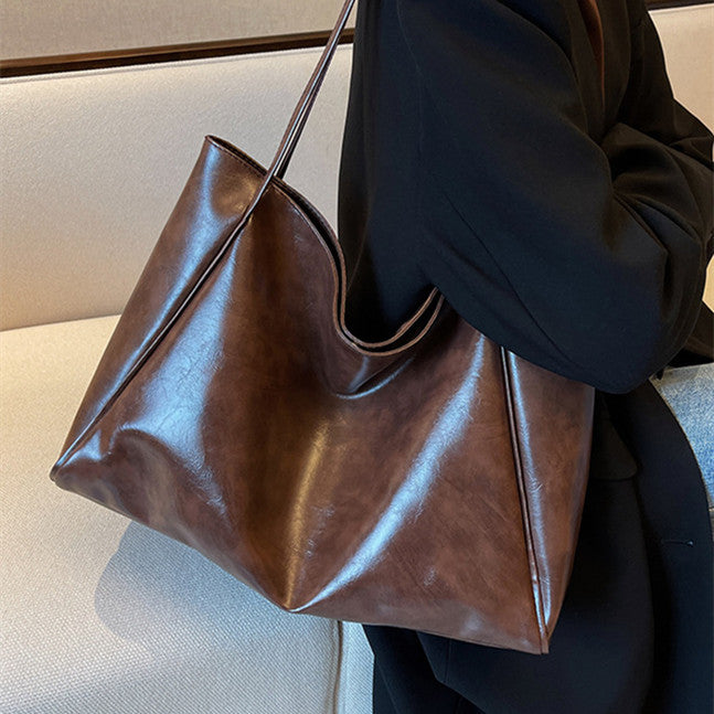 Zentra Vintage Shoulder Bag – Large Capacity Fashion Tote