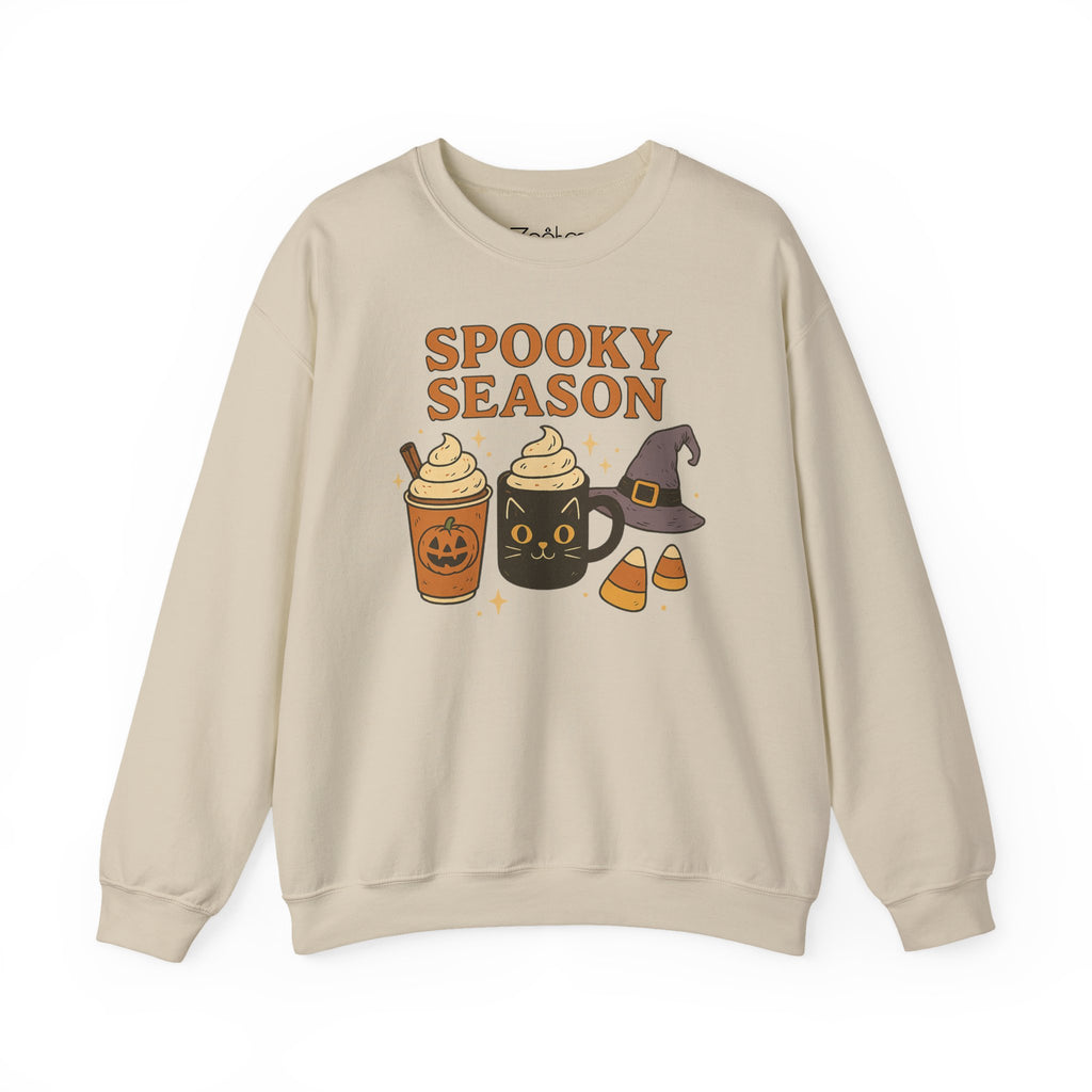 Spooky Season Sweatshirt, Halloween Crewneck Pullover, Fall Ghost Jumper, Scary Season Top, Autumn Apparel, October Ghost Shirt