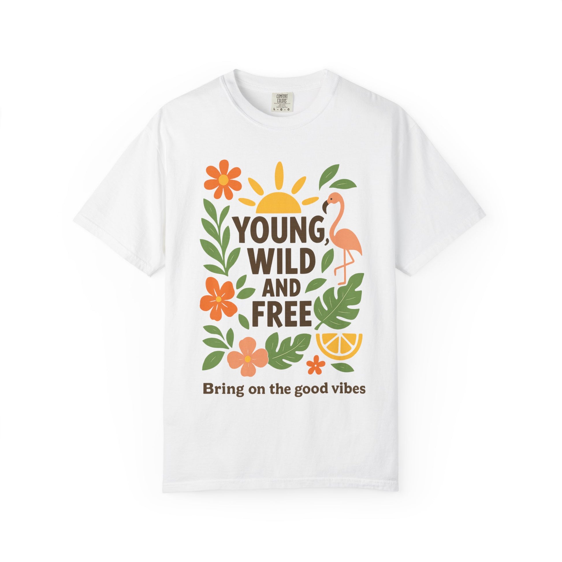 Zentra Good Vibes Unisex Garment-Dyed T-shirt, Positive Energy Tee, Hippie Shirt, Groovy Vibes Top, Feel Good Shirt, Boho Vibe Tee