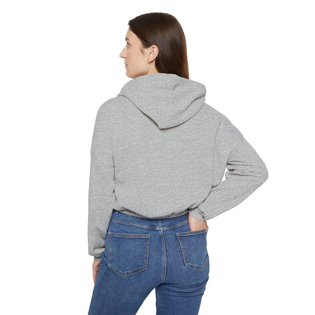 Fungi Future Women's Cinched Bottom Hoodie, Casual Wear, Eco-Friendly Gift, Nature Lover Apparel, Sustainable Fashion, Trendy Hoodie