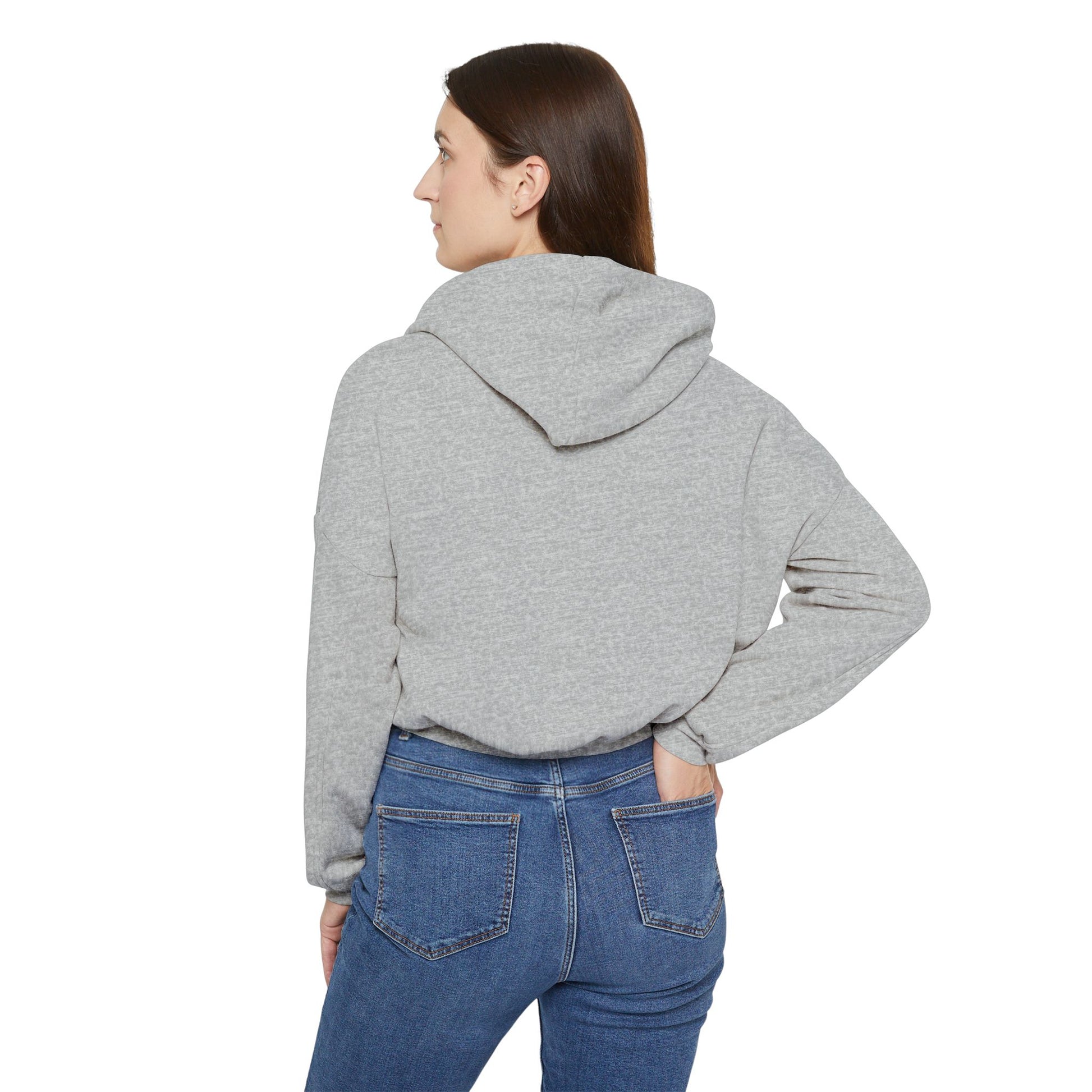 Fungi Future Women's Cinched Bottom Hoodie, Casual Wear, Eco-Friendly Gift, Nature Lover Apparel, Sustainable Fashion, Trendy Hoodie