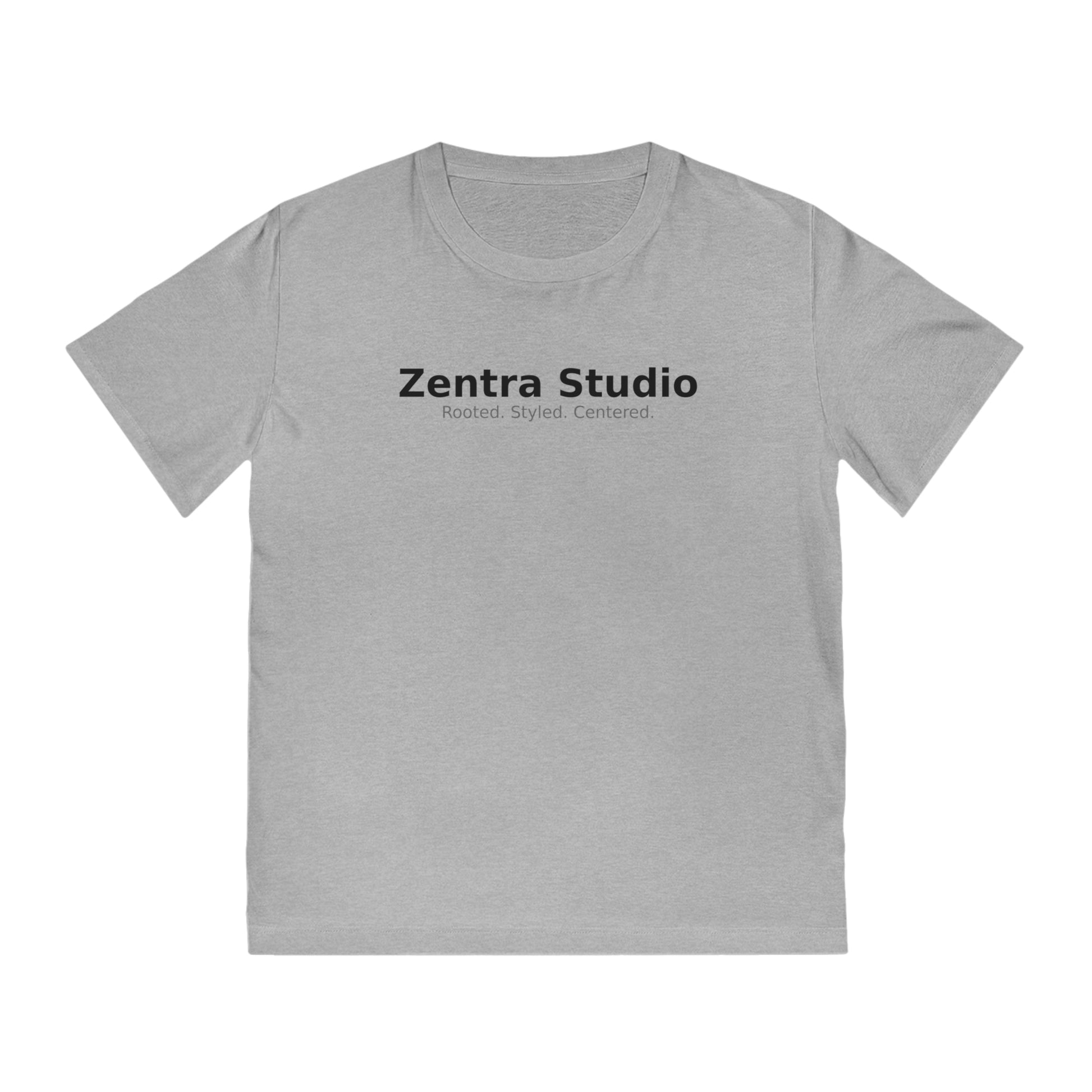 Zentra Studio Logo T-Shirt, Rooted. Styled. Centered. | Minimalist Comfort Tee | Unisex Fashion Statement Tee