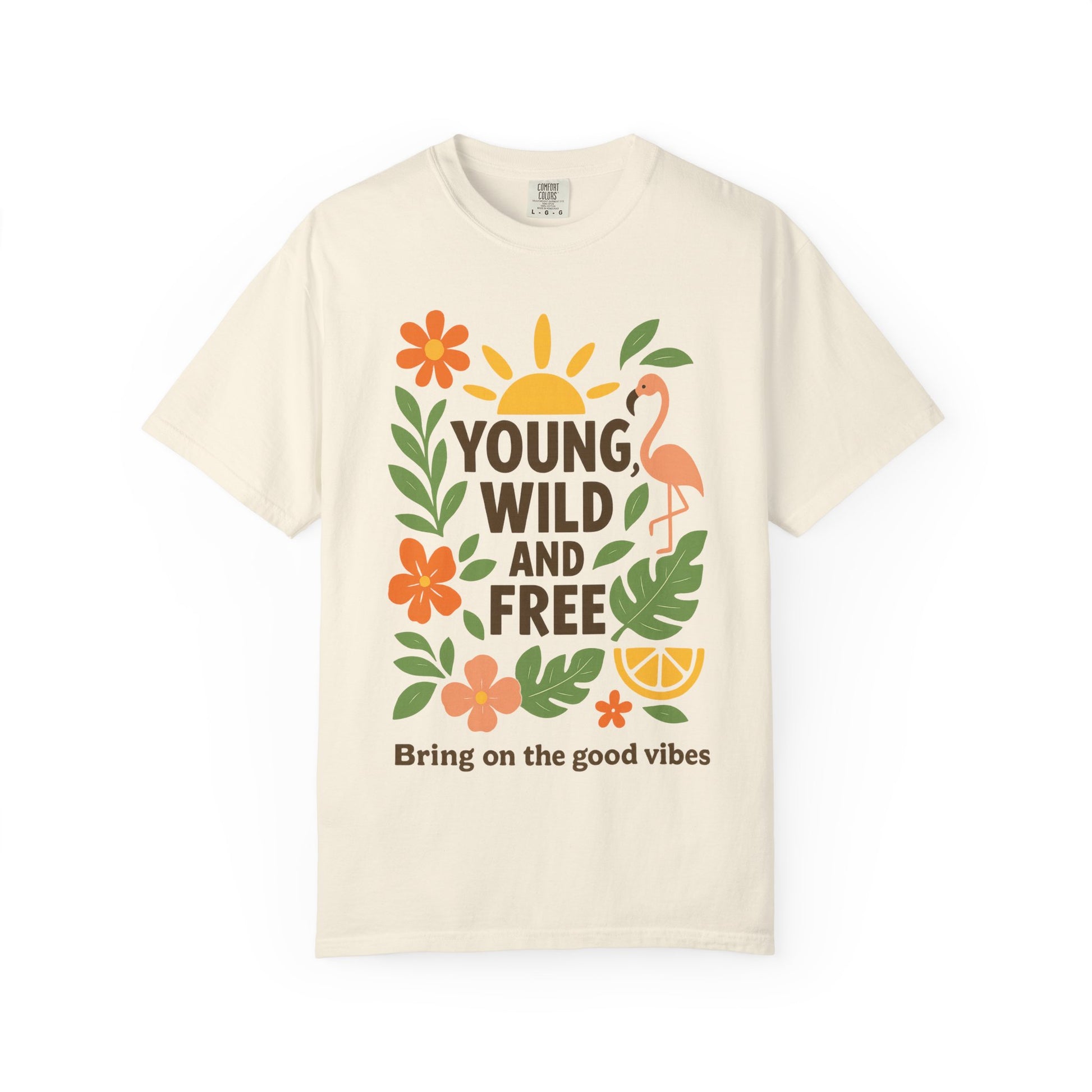 Zentra Good Vibes Unisex Garment-Dyed T-shirt, Positive Energy Tee, Hippie Shirt, Groovy Vibes Top, Feel Good Shirt, Boho Vibe Tee