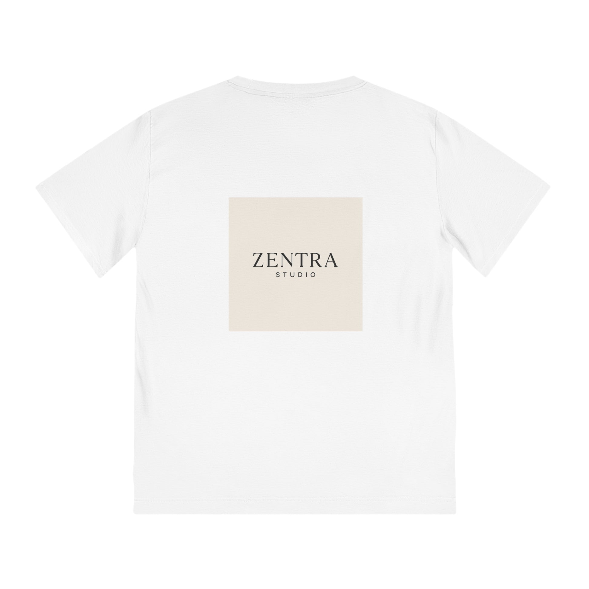 Zentra Studio Logo T-Shirt, Rooted. Styled. Centered. | Minimalist Comfort Tee | Unisex Fashion Statement Tee