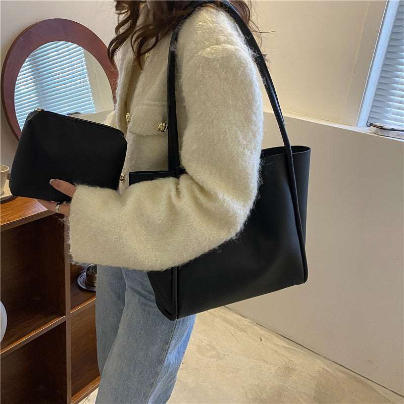 Zentra Casual Tote Bag – Large Capacity with Matching Wallet