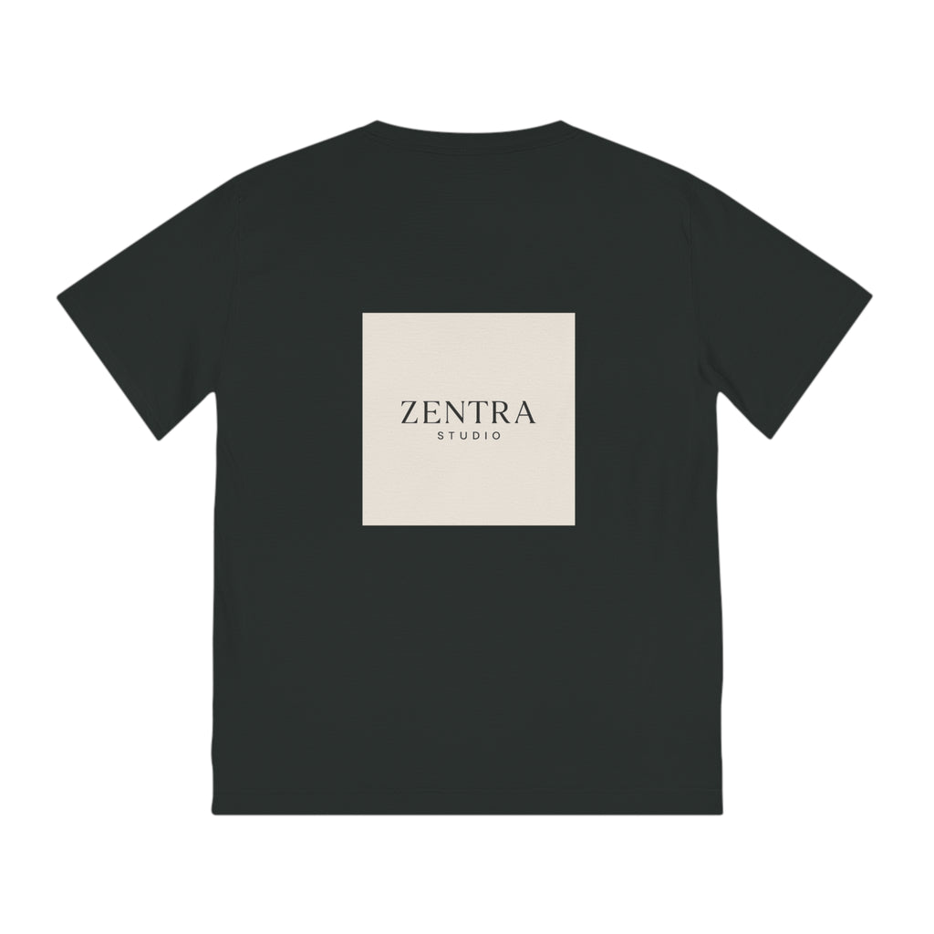 Zentra Studio Logo T-Shirt, Rooted. Styled. Centered. | Minimalist Comfort Tee | Unisex Fashion Statement Tee