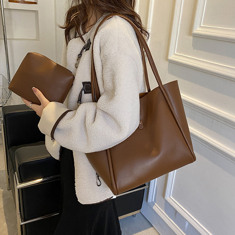 Zentra Casual Tote Bag – Large Capacity with Matching Wallet