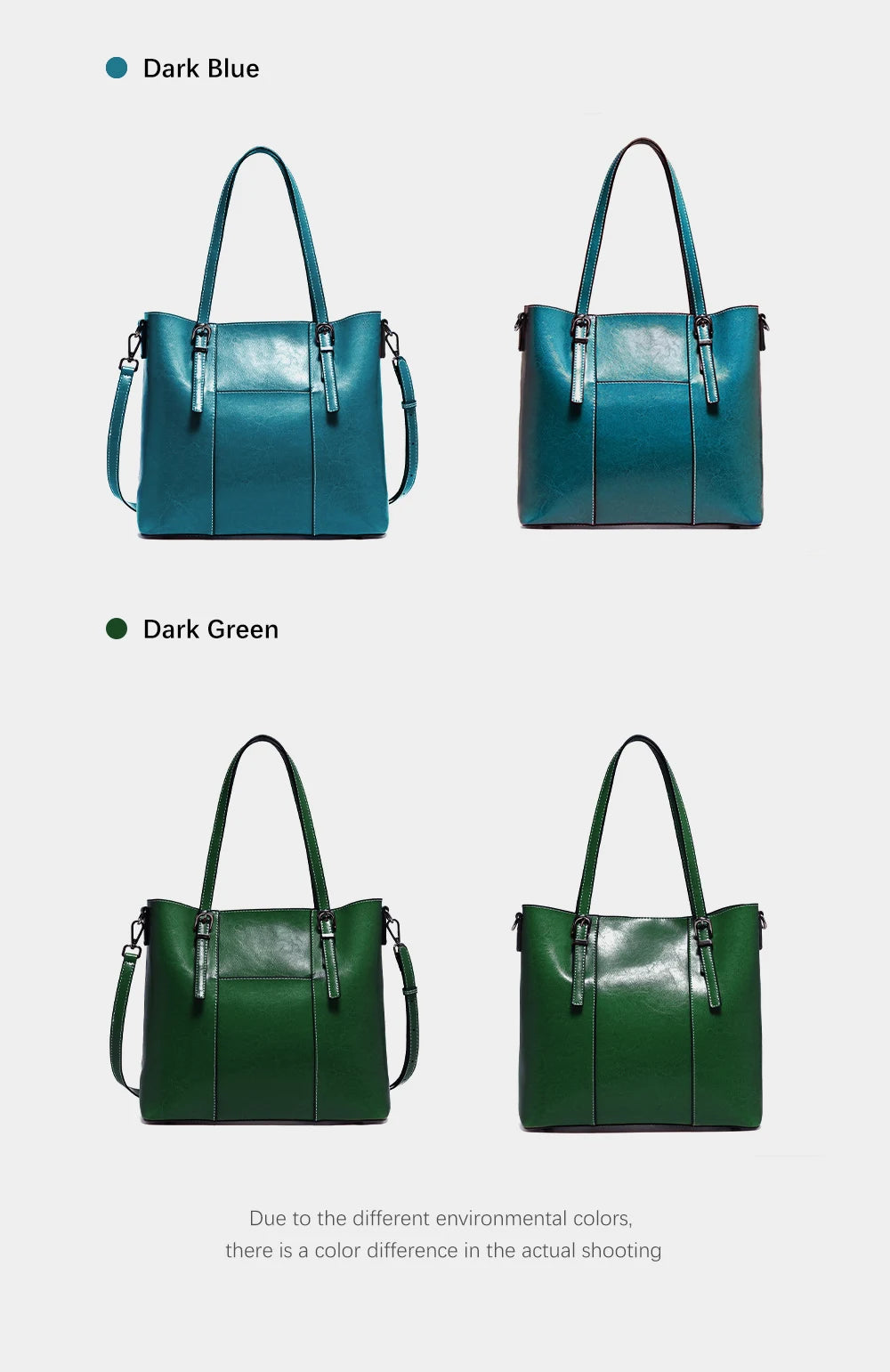 Zentra Classic Brown Leather Tote Bag