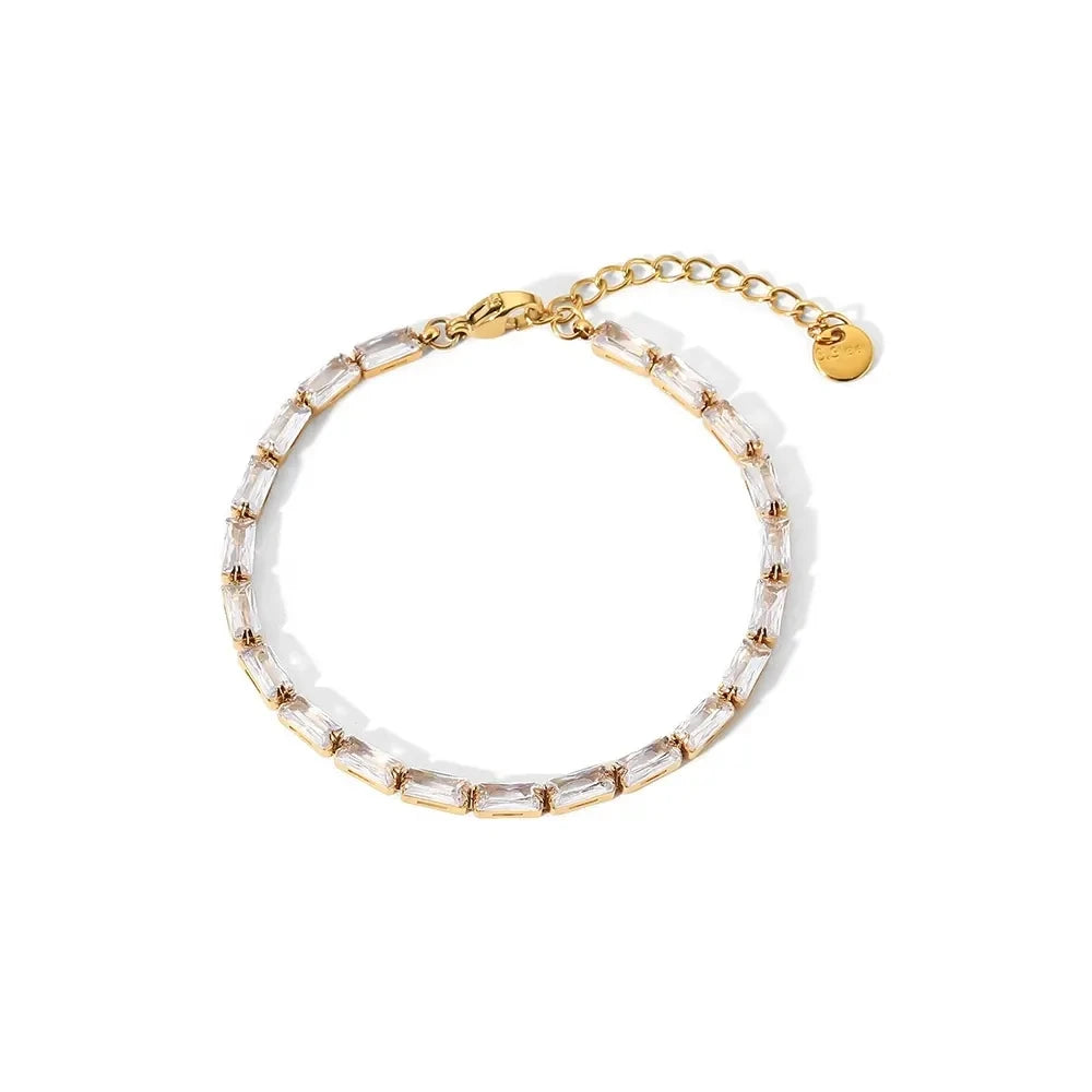 Gold Beaded Statement Bangle – Waterproof Stainless Steel
