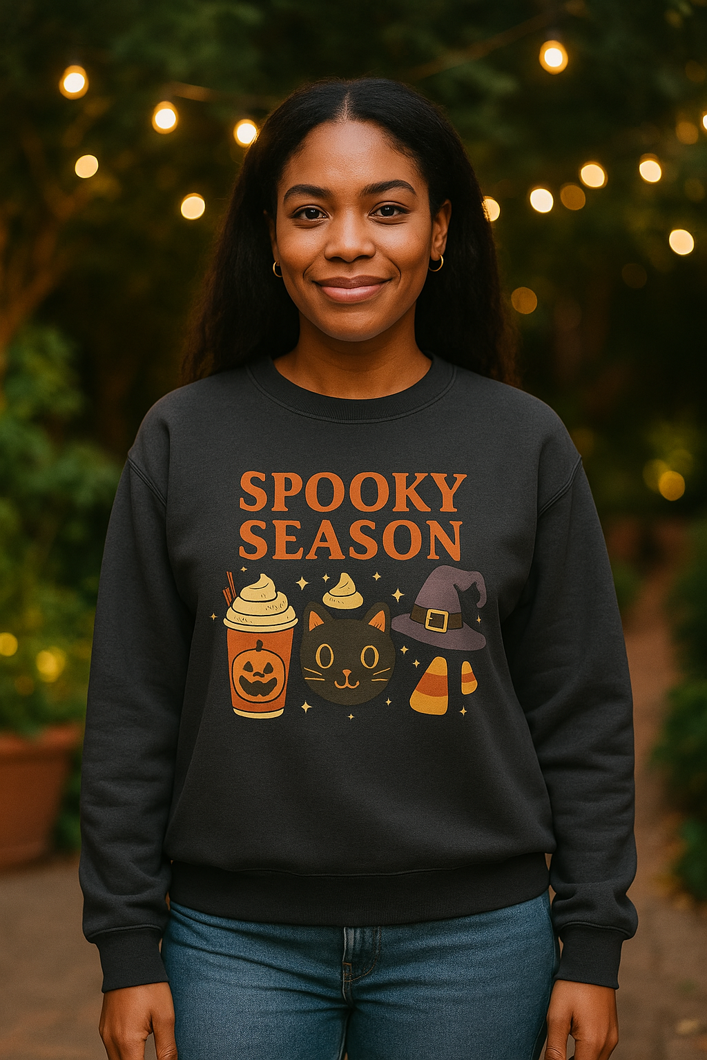 Spooky Season Sweatshirt, Halloween Crewneck Pullover, Fall Ghost Jumper, Scary Season Top, Autumn Apparel, October Ghost Shirt