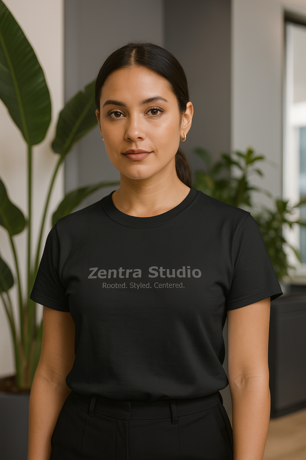 Zentra Minimalist Eco-Friendly Unisex Tee, Casual Organic Cotton Shirt, Graphic Tee for Nature Lovers, Perfect Gift for Earth Day, Sustainable Fashion