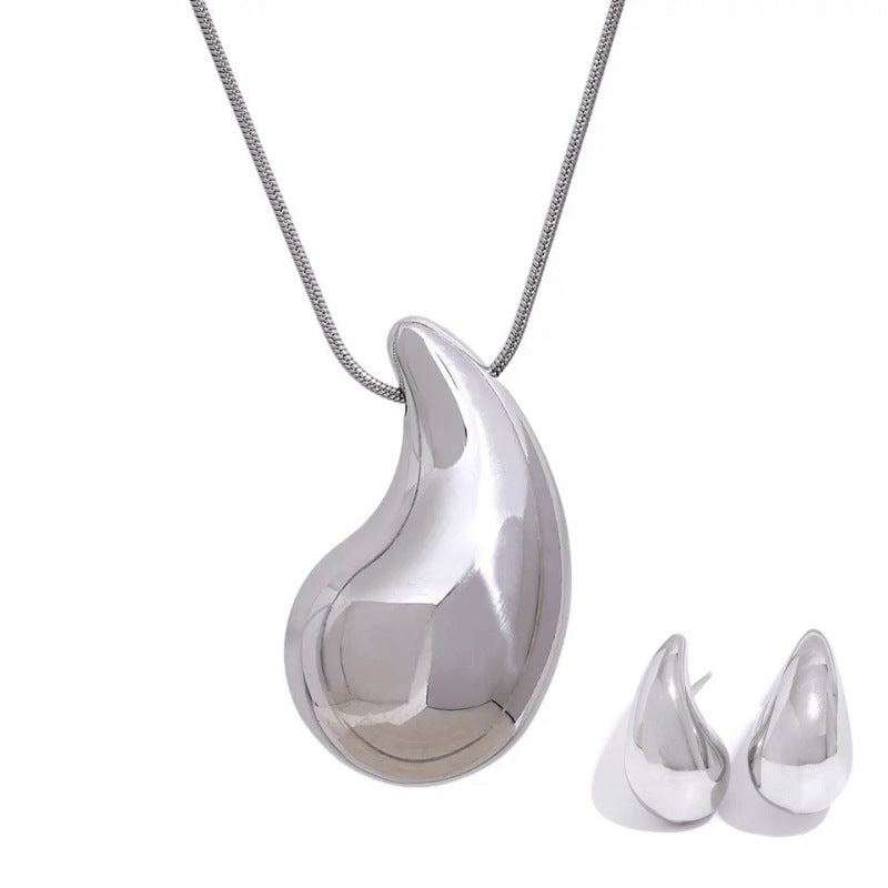Zeb=ntra Titanium Steel Set Pendant Plated With 18K Gold