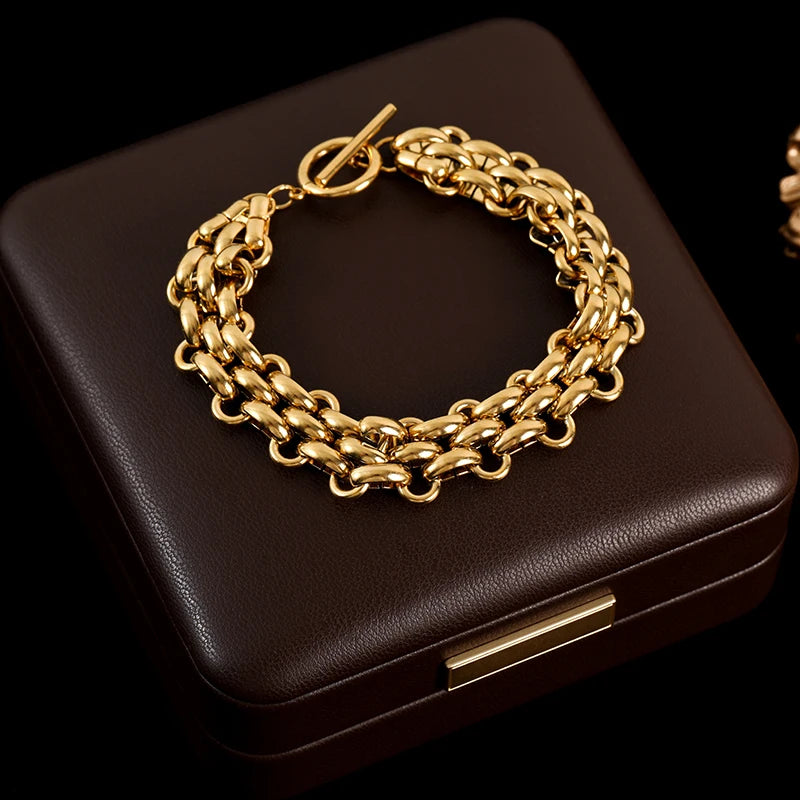 Tree of Life Bracelet – 18K Gold-Plated Stainless Steel