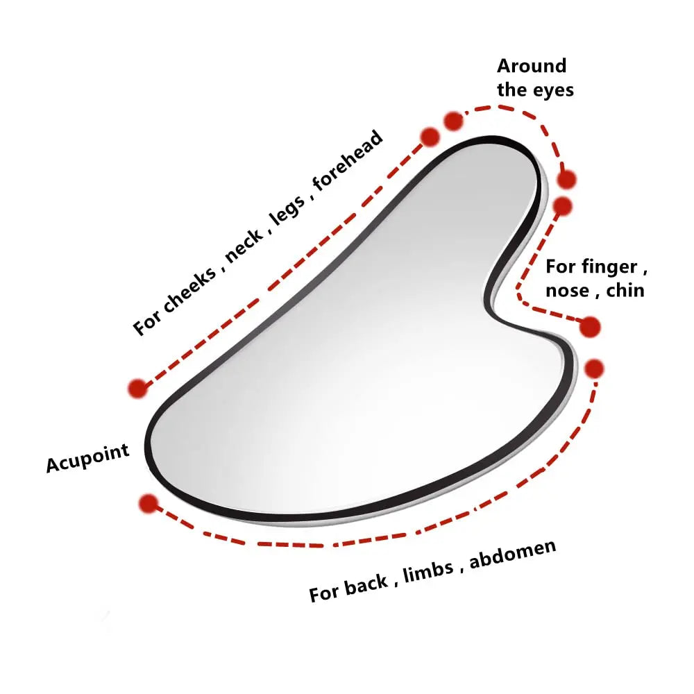 🧊 Ice Face Roller &amp; Stainless Steel Gua Sha Tool Set