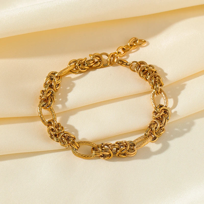 Zentra Gold Twist Bangle – Timeless & Waterproof